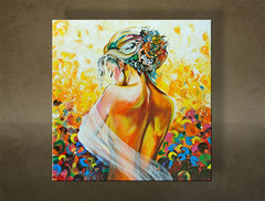 Ζωγραφισμένη στο χέρι εικόνα DeLUXE - Γυναίκα 1 τεμάχιο 084D1 | διαφορετικά μεγέθη