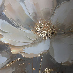 Αφίσα τοίχου με EXTRA εφέ - Χρυσά πέταλα | διάφορες διαστάσεις