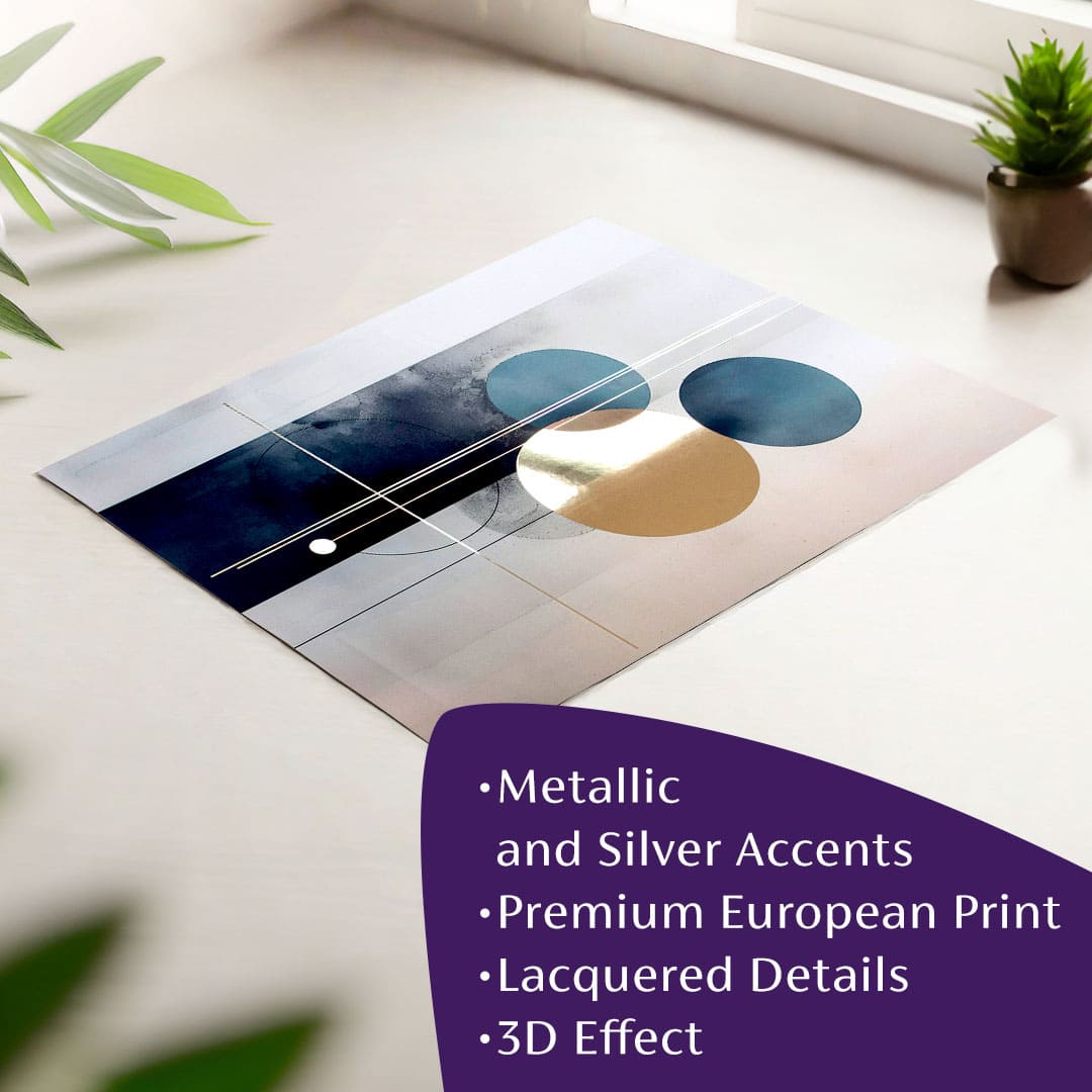 Αφίσα τοίχου με EXTRA εφέ - Σκανδιναβικά σχήματα | διάφορες διαστάσεις