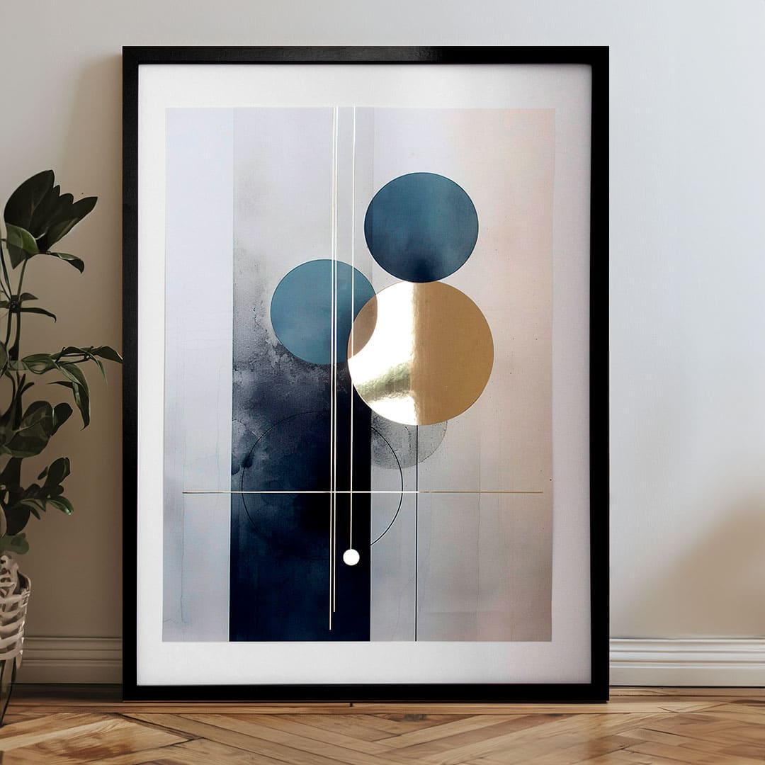 Αφίσα τοίχου με EXTRA εφέ - Σκανδιναβικά σχήματα | διάφορες διαστάσεις