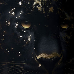 Αφίσα τοίχου με EXTRA εφέ - Χρυσός Πάνθηρας | διάφορες διαστάσεις