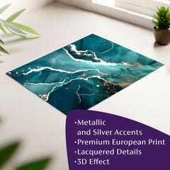 Αφίσα τοίχου με EXTRA εφέ - Marble of Sea | διάφορες διαστάσεις