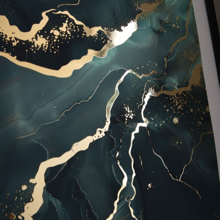 Αφίσα τοίχου με EXTRA εφέ - Marble of Sea | διάφορες διαστάσεις