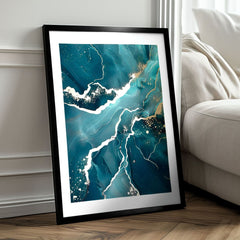 Αφίσα τοίχου με EXTRA εφέ - Marble of Sea | διάφορες διαστάσεις