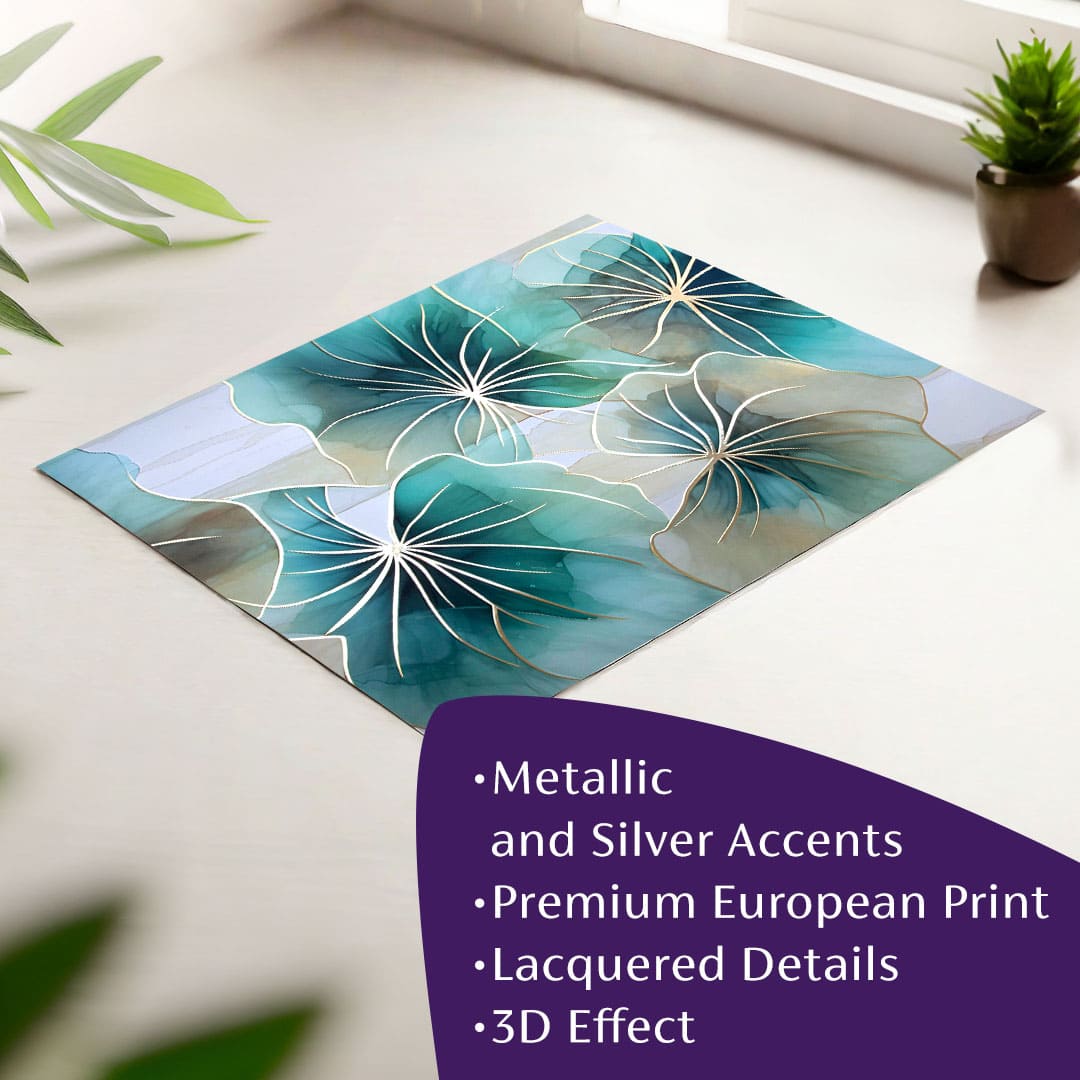 Αφίσα τοίχου με EXTRA εφέ - Floral Symphony | διάφορες διαστάσεις