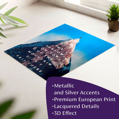 Αφίσα τοίχου με EXTRA αποτέλεσμα - Peak Motivation | διάφορες διαστάσεις