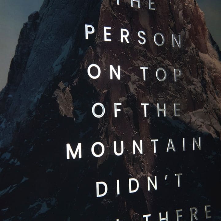 Αφίσα τοίχου με EXTRA αποτέλεσμα - Peak Motivation | διάφορες διαστάσεις