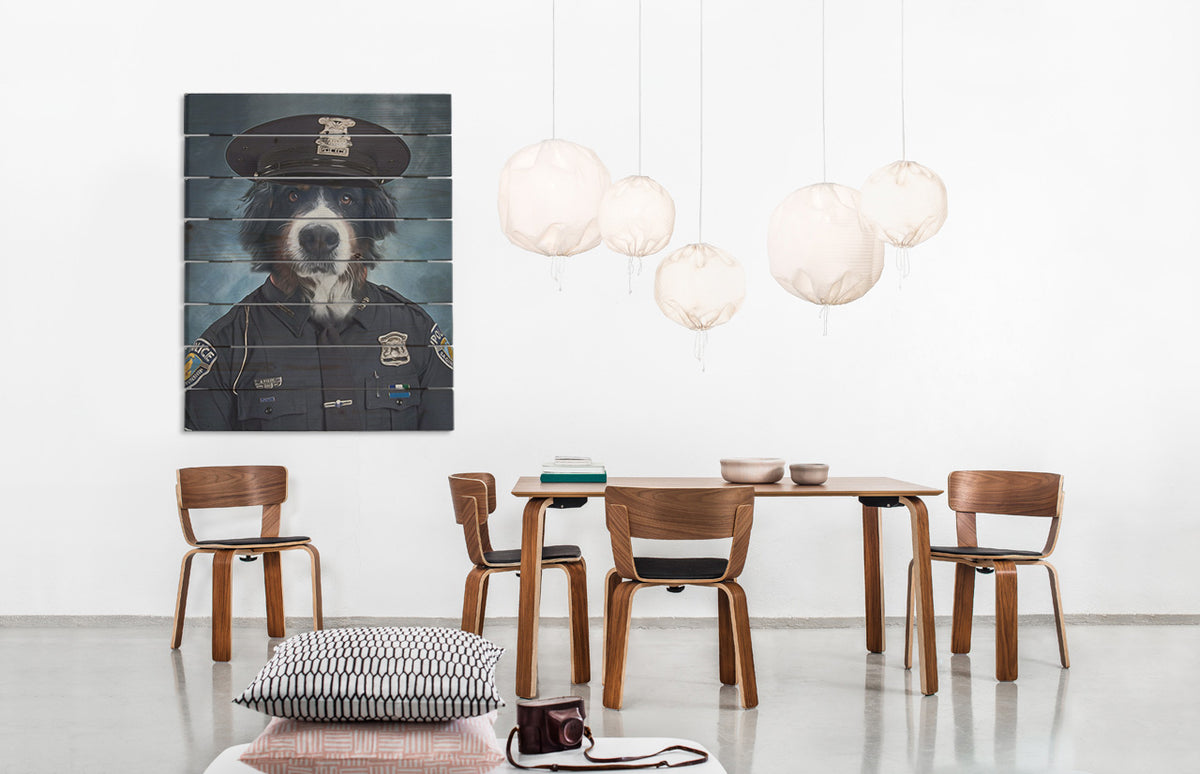 Πίνακας σε ξύλο Pet Portrait Rex – 50x50 cm | διάφορα σχέδια