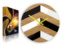 Ξύλινο ρολόι τοίχου Cikcak