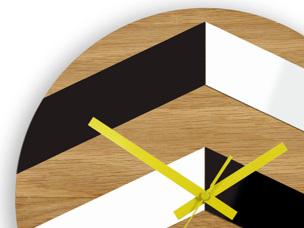 Ξύλινο ρολόι τοίχου Cikcak