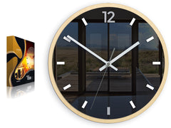 Μοντέρνο ρολόι τοίχου GRAFIT Γκρι