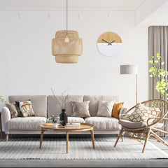 Μοντέρνο ρολόι τοίχου με καθρέφτη