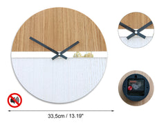 Μοντέρνο ρολόι τοίχου με καθρέφτη