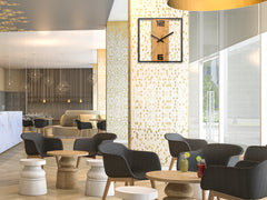 Μοντέρνα ρολόγια τοίχου RETRO Ξύλο-μέταλλο