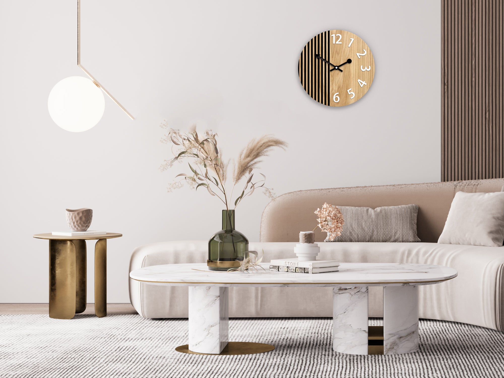 Ξύλινο ρολόι τοίχου Λονδίνο