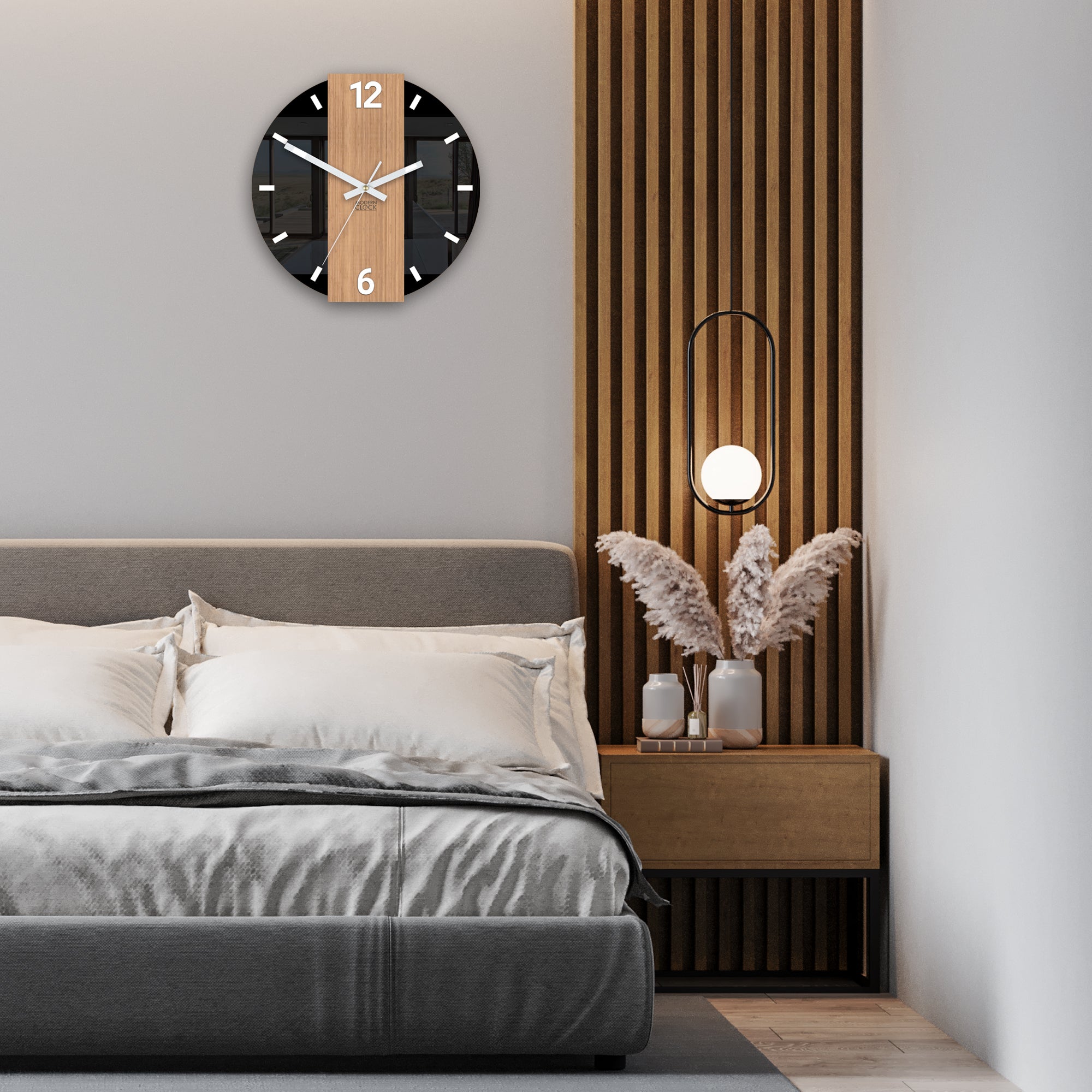 Μοντέρνο ρολόι τοίχου PRIMO Round