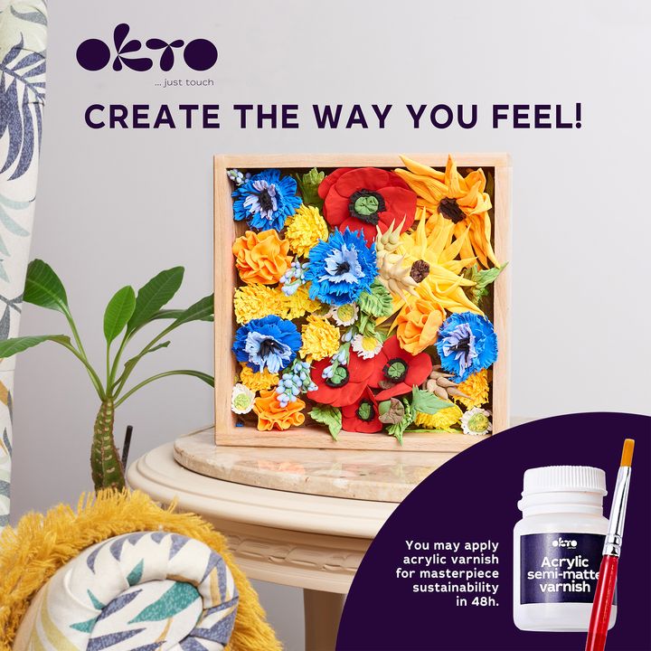 OKTO σετ μοντελισμού σε ξύλινη κορνίζα 21 x 21 cm SLOBODA