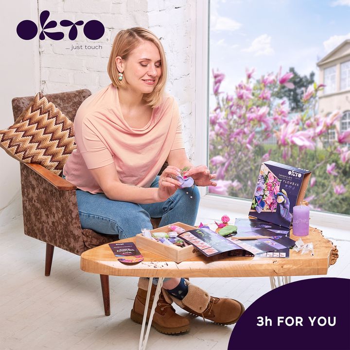 OKTO σετ μοντελισμού σε ξύλινη κορνίζα 21 x 21 cm ΕΜΠΝΕΥΣΗ
