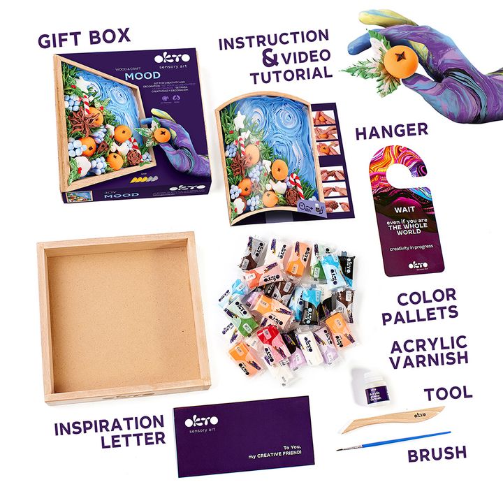 Σετ μοντελοποίησης OKTO σε ξύλινο πλαίσιο