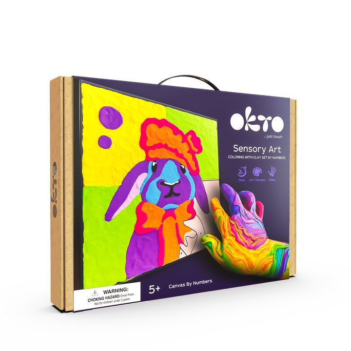 OKTO ζωγραφική με αυτοσκληρυνόμενη μάζα Λαγός - εικόνα 2