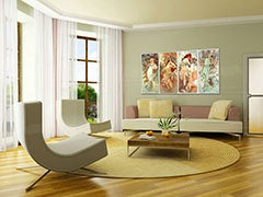 Η εικόνα στον καμβά FOUR SEASONS - Alfons Mucha