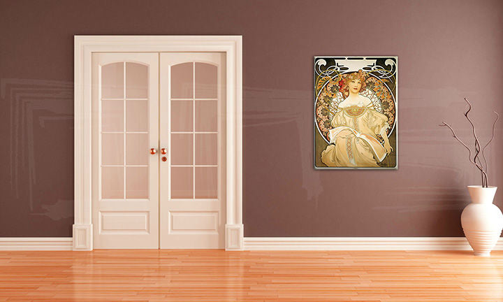 Πίνακας σε καμβά DREAMING – Alfons Mucha | διάφορα μεγέθη
