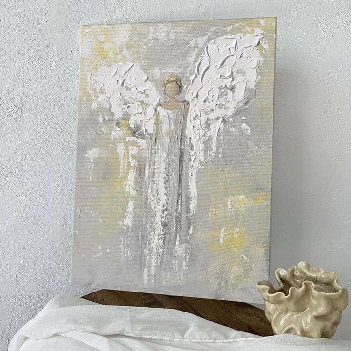 Αγγελική ζωγραφική σε καμβά Η ανακάλυψη της ειρήνης