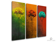 Αναπαραγωγή του συγγραφέα σε καμβά TREES 90x80 cm