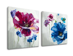 Αναπαραγωγή του συγγραφέα σε καμβά FLOWERS 100X50 cm