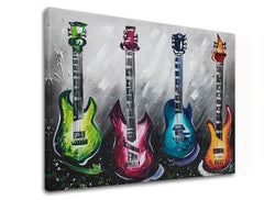 Η εικόνα σε καμβά GITARY 140X110 cm