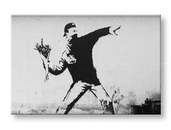 Εικόνα σε καμβά STREET ART – BANKSY Έκπτωση 60 % 60x90 cm