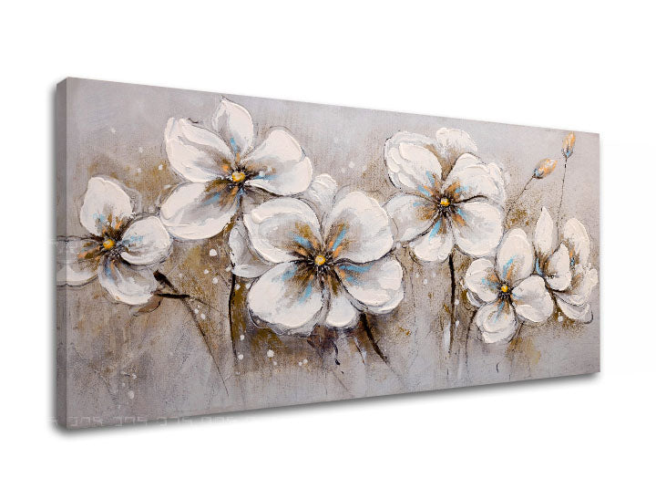 Η εικόνα στον καμβά FLOWERS Discount 40 % 100X50 cm