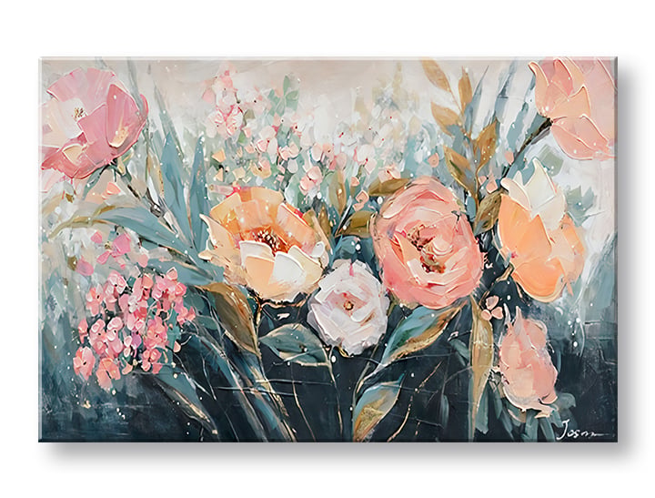 Ζωγραφική σε καμβά FLORAL GARDEN