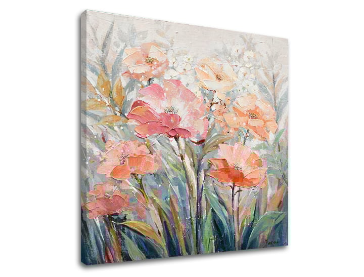 Ζωγραφική σε καμβά FLORAL GARDEN 50x50 cm