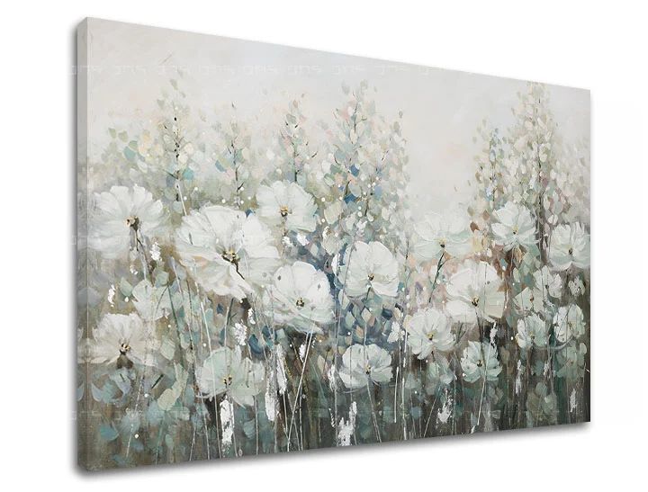 Η εικόνα στον καμβά FLOWERS Discount 60 % 90X60 cm