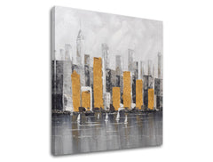 Ζωγραφική σε καμβά CITY 80x80 cm