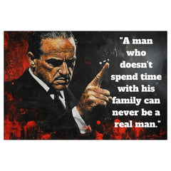 Εικόνα THE GODFATHER σε καμβά | Εξατομικευμένο απόσπασμα PAPILORA