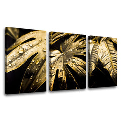 Χρυσή πινελιά στον καμβά Dance of the Gold Leaves | διαφορετικές διαστάσεις