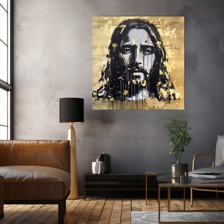 Το χρυσό άγγιγμα στον καμβά Ουράνιο βλέμμα | διαφορετικές διαστάσεις