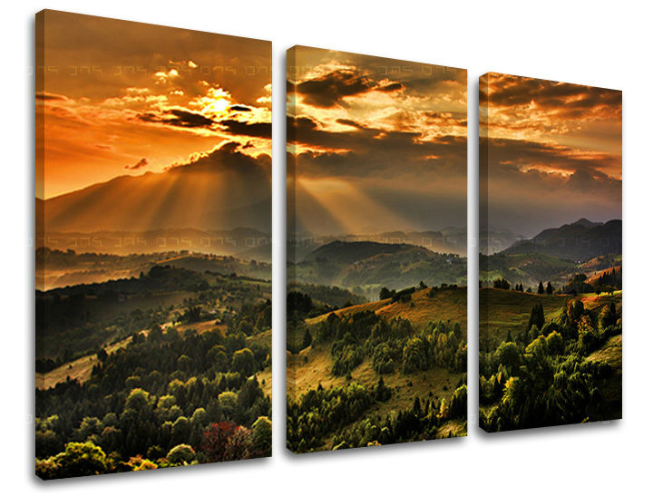 Wall painting LANDSCAPE Έκπτωση 60 % 90X60 cm