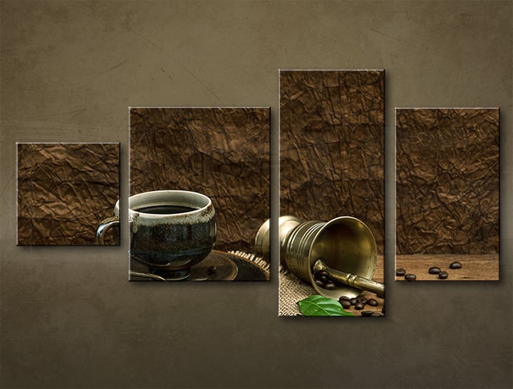 Η εικόνα σε καμβά 4 μέρη ΚΟΥΖΙΝΑ 130x70 cm