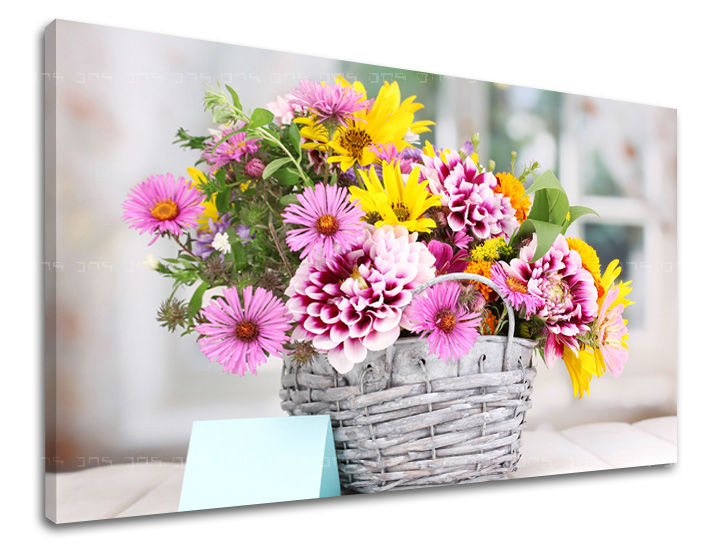 Πίνακας ζωγραφικής τοίχου FLOWERS 20x30 cm