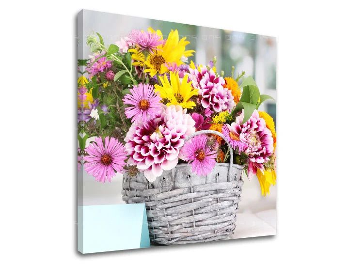 Wall painting FLOWERS Discount 60 % 30X30 cm