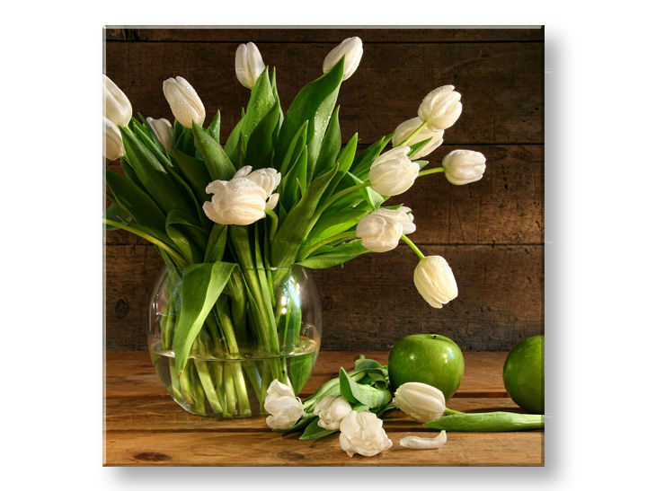 Wall painting FLOWERS Discount 60 % 40X40 cm