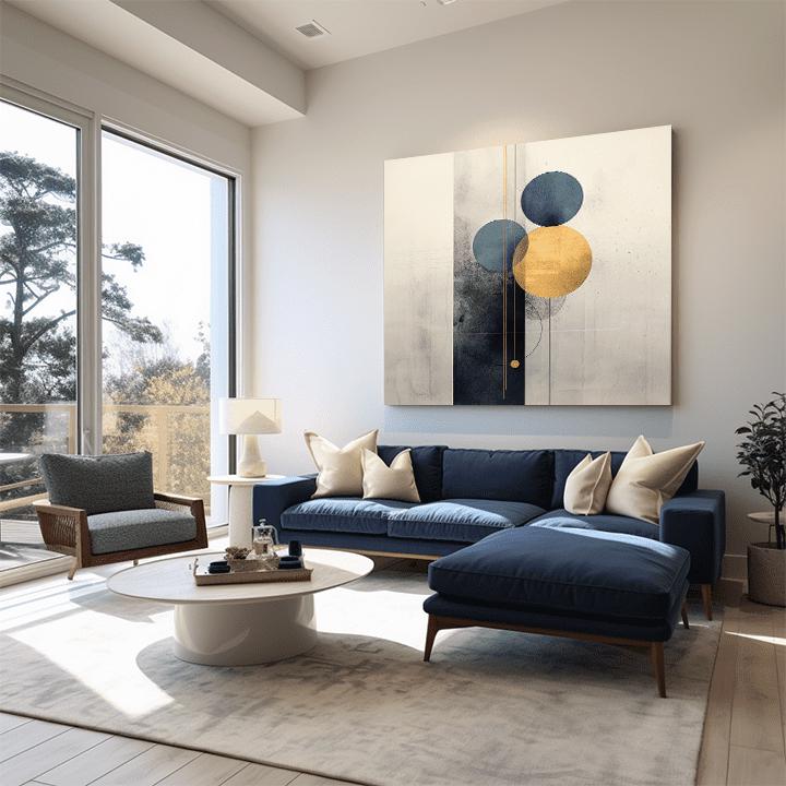 Φύση σε καμβά Αρμονική κίνηση 100x100 cm