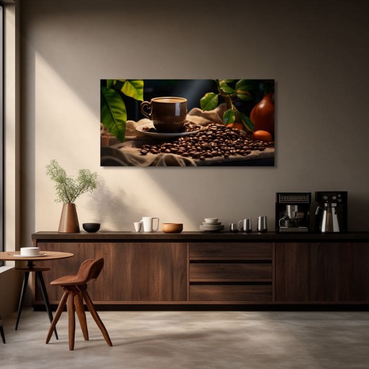 Ζωγραφική καφέ για κουζίνα αριστούργημα Barista | διαφορετικές διαστάσεις