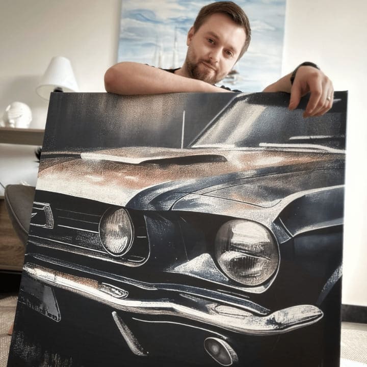 Σχεδιασμός διακόσμηση σε καμβά Galloping American Dream | διαφορετικές διαστάσεις