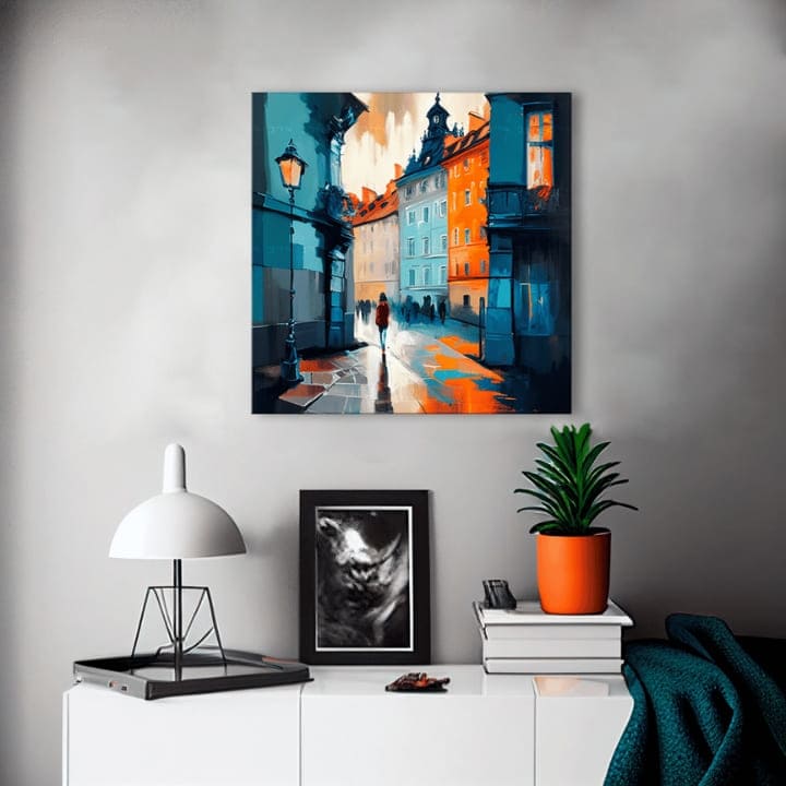 Σχεδιασμός διακόσμηση σε καμβά Πράγα στην καρδιά της Ευρώπης | διαφορετικές διαστάσεις