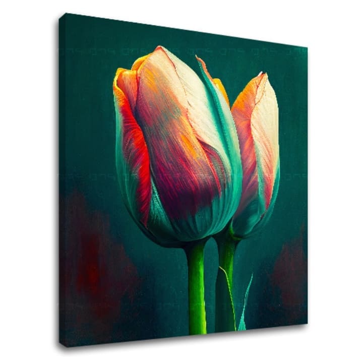 Σχεδιασμός διακόσμηση σε καμβά Μια ανάσα άνοιξης στον τοίχο | διαφορετικές διαστάσεις