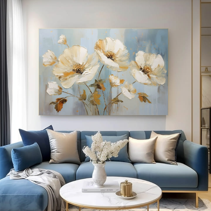 Ο κόσμος των λουλουδιών σε καμβά Φυσική ομορφιά 40x60 cm